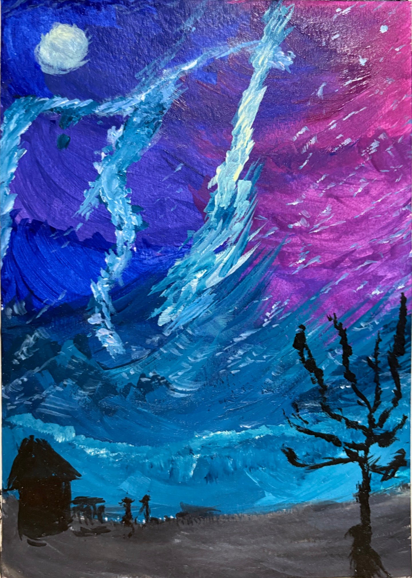The Beast Wears Light, a painting by Aditya Mittal