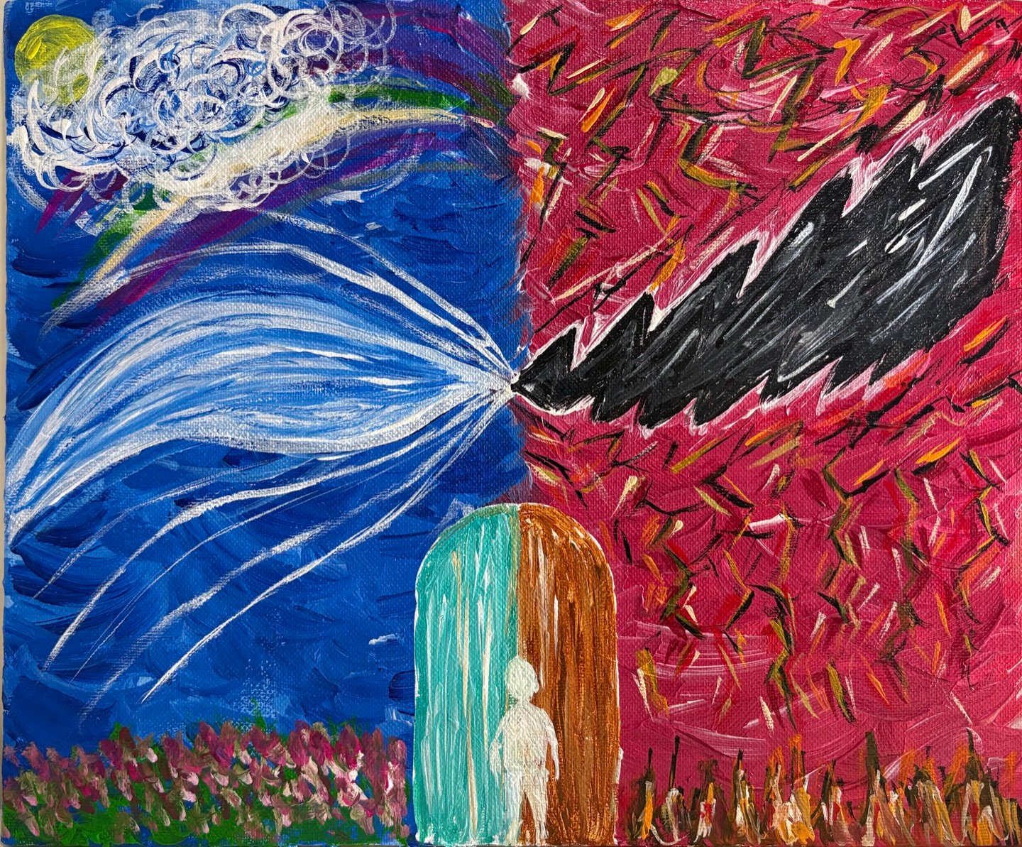 The Choice, a painting by Aditya Mittal