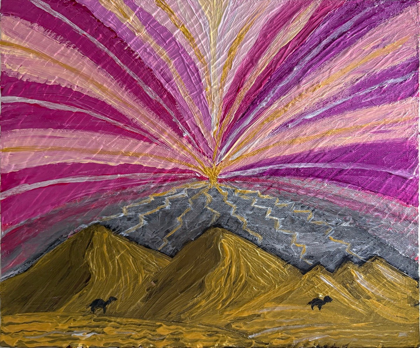 The Gold Dust, a painting by Aditya Mittal